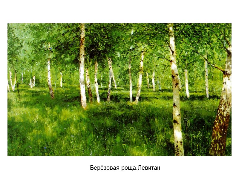 Берёзовая роща.Левитан